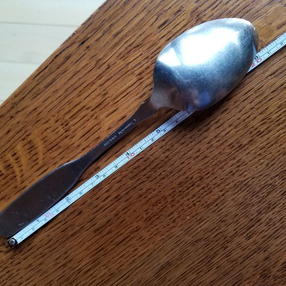 Oneida Community Serving Spoon 8 3/8" PAUL REVERE Solid Stainless Flatware - Picture 10 of 13